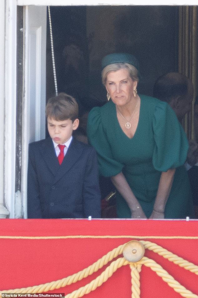 The sweet bond between Duchess of Edinburgh and Prince Louis - the youngest Wales - was evident at the Trooping the Colour as Sophie stepped into her role as a 'protective' yet fun-loving great-auntie