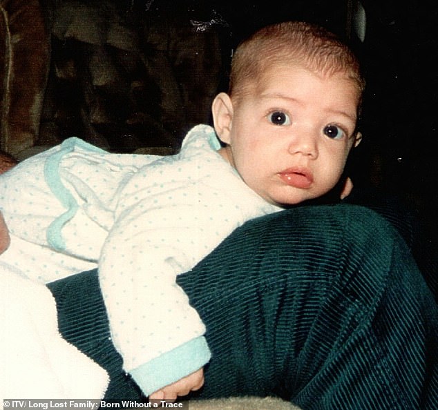Jon Scarlett-Phillips (pictured as a baby) was discovered in the toilet of a leisure centre car park in Bletchley, Milton Keynes, in September, 1984