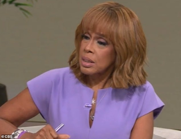 Gayle King returned to CBS Mornings on Monday after she controversially attended the $50million wedding of Jeff Bezos and Lauren Sanchez