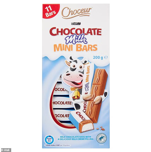 Chocolate lovers lamented no longer being able to find Choceur Chocolate Milk Mini Bars in store at Aldi. But a spokesperson for the supermarket assured FEMAIL that the product absence was only 'temporary'