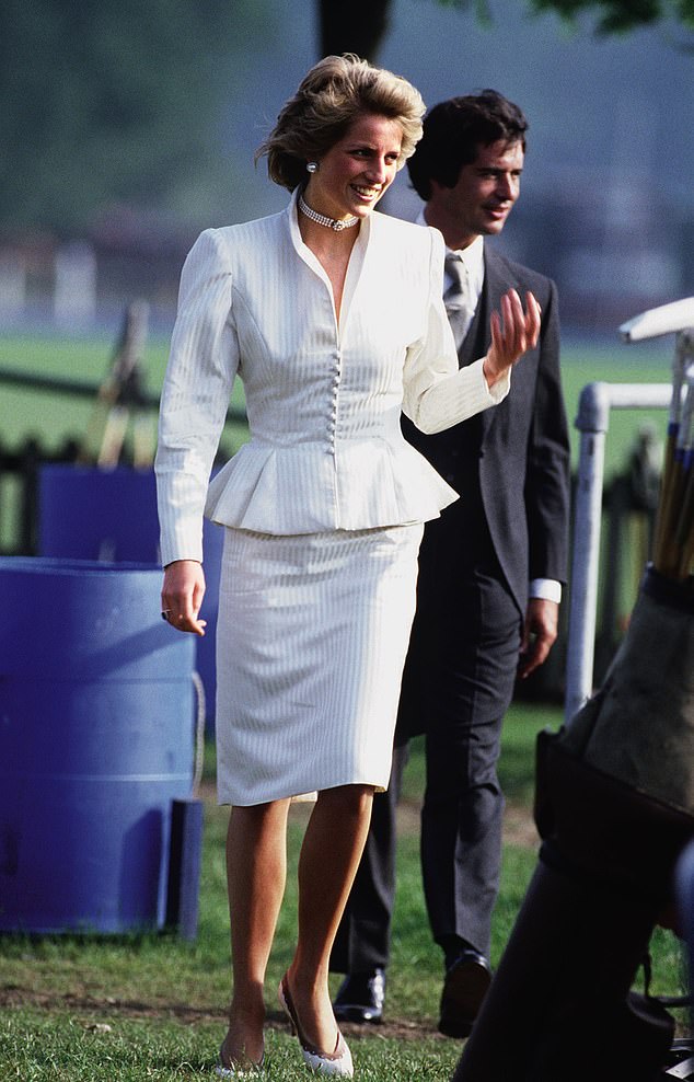 Princess Diana was said to be 'infatuated' with debonair English art dealer Oliver Hoare (pictured in 1986), with new details about the one-time lovers' passionate relationship revealed this week in journalist and royal biographer Sally Bedell Smith's latest Substack Royal Extras