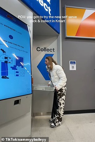 Samantha Bailey was amazed when a tiny robot brought her Click & Collect order from the warehouse to the collection area in a matter of seconds
