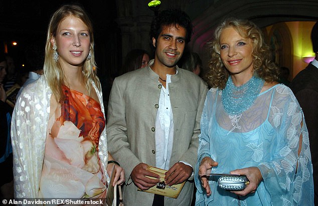 Aatish Taseer pictured with Lady Gabriella Windsor and Princess Michael of Kent in 2004