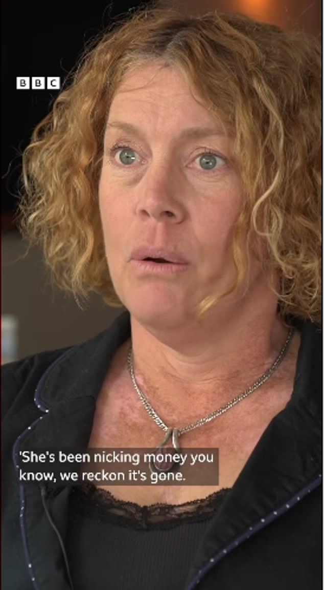 Debbie Adams, 46, the daughter of late estate agent and property surveyor Martin Hemmings, who claimed The Salt Path author Raynor Winn stole around £64,000 from his business, broke down in an interview when she discussed the moment her father realised his money had gone