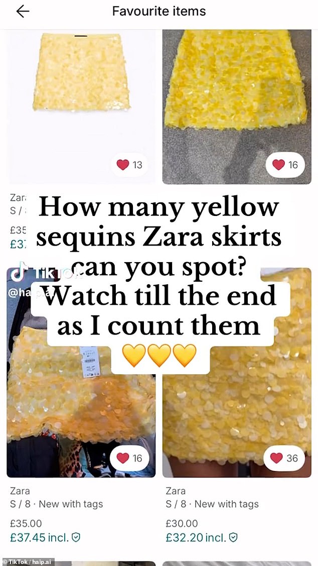 Scores of the same Zara skirt have been spotted on Vinted, baffling shoppers as to why there are so many of the same product