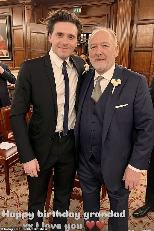 As Brooklyn Beckham - eldest son of football and fashion royalty alike - shared a tribute to his grandfather Ted on his birthday on Thursday, it may well have marked a turning point in his and wife Nicola Peltz's notorious bitter 'rift' with her in-laws