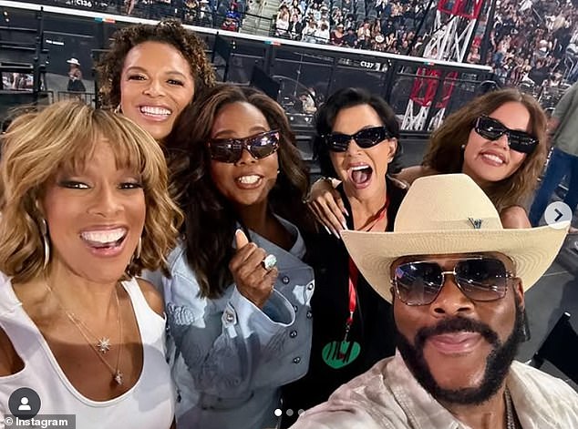 A slew of celebrities came to watch Beyoncé perform during the final show of her acclaimed Cowboy Carter tour, including Oprah Winfrey, Tyler Perry , Kris Jenner, and Gayle King