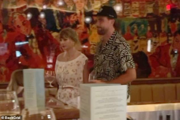 Taylor Swift and her beloved beau Travis Kelce have been spending time in West Palm Beach, Florida (pictured above at Harry's, on a dinner date night)
