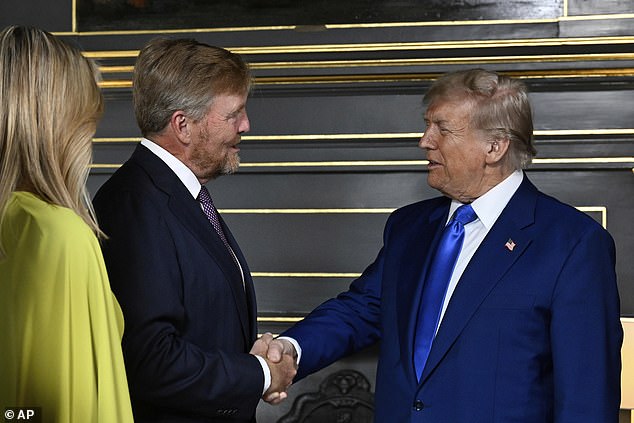 King Willem-Alexander greets Donald Trump at the 2025 NATO Summit with a handshake that quickly went viral