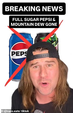 Shoppers are furious after discovering the original recipes of the iconic Pepsi and Mountain Dew soft drinks have been quietly changed