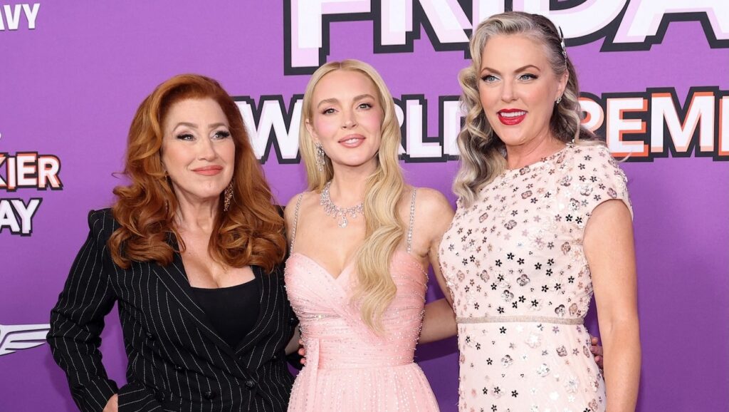 Lindsay Lohan Stages 'Parent Trap' Reunion at 'Freakier Friday' Premiere
