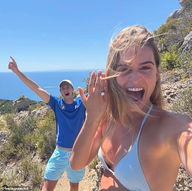 Socialite Talita von Furstenberg has revealed she's engaged to her long-term boyfriend (pictured)