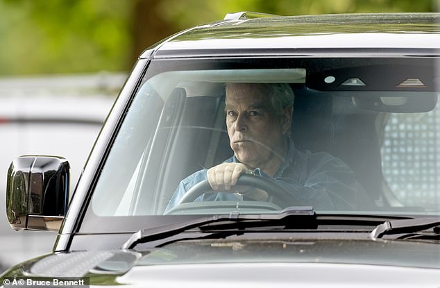 Prince Andrew and Sarah Ferguson were spotted in public for the first time today after a scathing new biography about the Duke of York's life was released