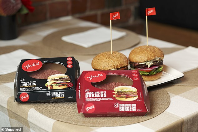 For the first time, Grill'd is launching its burger patties in supermarkets, teaming up with Coles to sell a retail range starting at just $8 for a two-pack