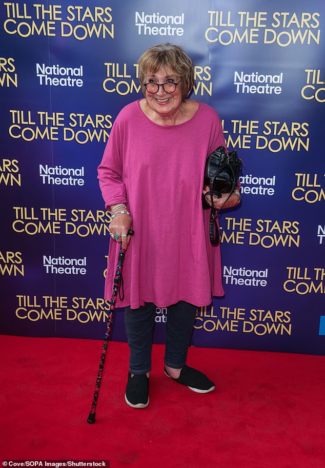 Jenni Murray, pictured attending the press night for Till The Stars Come Down in London last month, says she now avoids invitations because being seen as old has shaken whatever confidence she may have had in the past