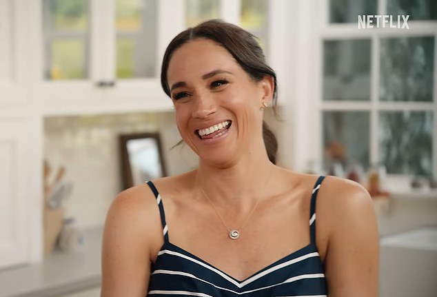 Meghan Markle during the second season of her Netflix series, With Love, Meghan