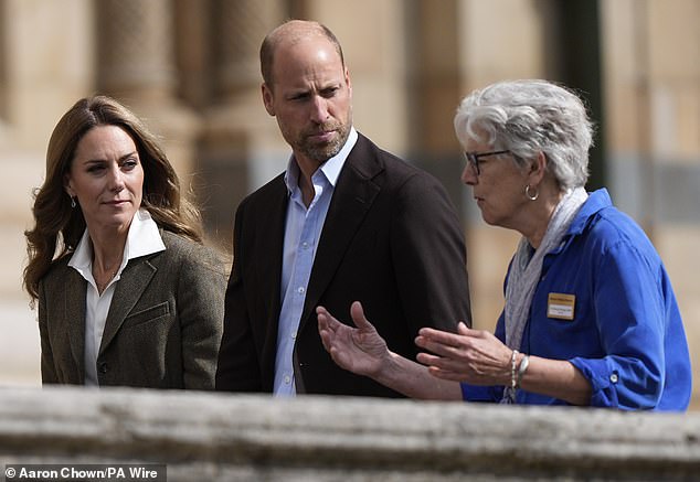 The Princess of Wales sported a sentimental necklace during her visit to the National History Museum alongside Prince William today