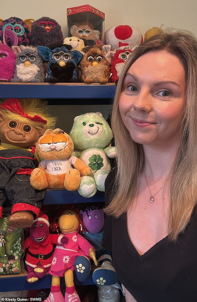 Kirsty Quinn (pictured), 35, makes an extra £500 a month selling secondhand finds from charity shops and car boot sales