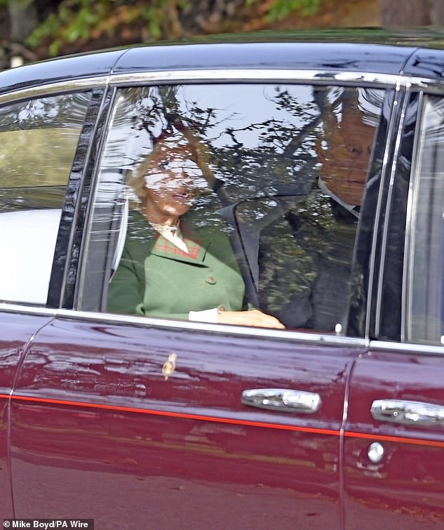 The King and Queen looked relaxed as attended a church service at  Crathie Kirk near Balmoral on Sunday