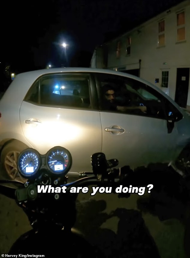 Harvey King, from London, has gone viral after sharing a hilarious act of 'petty revenge' on a motorist who cut him- leaving people in hysterics