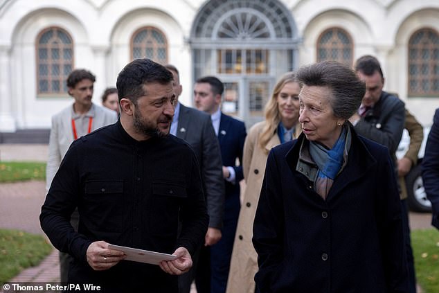 Princess Anne has made a secret visit to Ukraine at the request of the British government