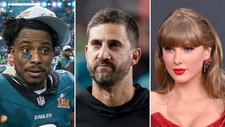 How Nick Sirianni Reacted to CJ Gardner Johnsons Taylor Swift Sweatshirt