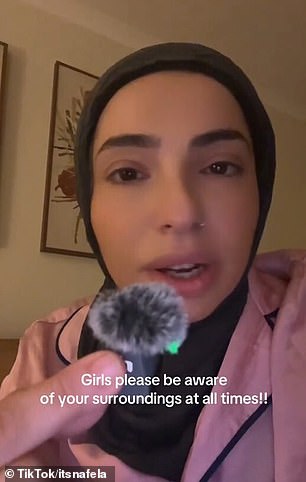 Nafela has shared the moment a Woolworths employee intervened after noticing a man was suspiciously following her from aisle to aisle