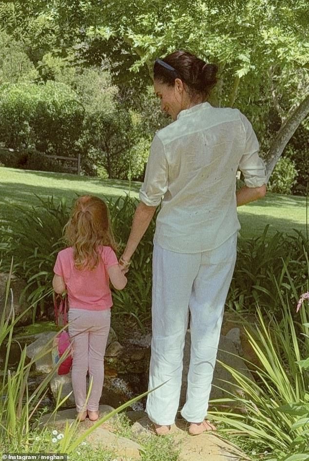 Meghan Markle has shared a sweet photograph of her daughter Lilibet playing with a trendy £35 plush toy from the British brand Jellycat that is also a favourite of the Wales children