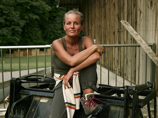 Wellness enthusiast, Davinia Taylor, (pictured) has revealed the extreme lengths she has gone to achieve her ageless physique, including consuming 'frog secretions'