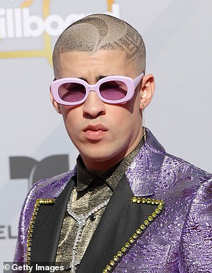 Puerto Rican rapper Bad Bunny is pictured in 2018