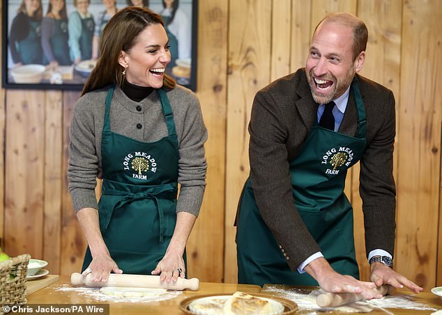 Prince William made a very cheeky remark yesterday as he made potato bread during a surprise visit to Northern Ireland with his wife the Princess of Wales