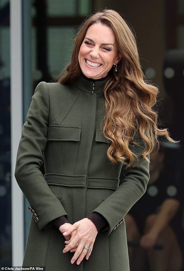 During her and William's most recent visit to Northern Ireland , the royal, 43, made her fondness of the region clear as donned an emerald green trench coat for engagements near Cookstown in county Tyrone