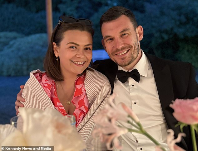 Clare Sacco, 31, from Newcastle, Tyne and Wear, was first diagnosed with breast cancer in 2019 and given the all-clear but she was left devastated after discovering her cancer had returned (pictured with her partner)