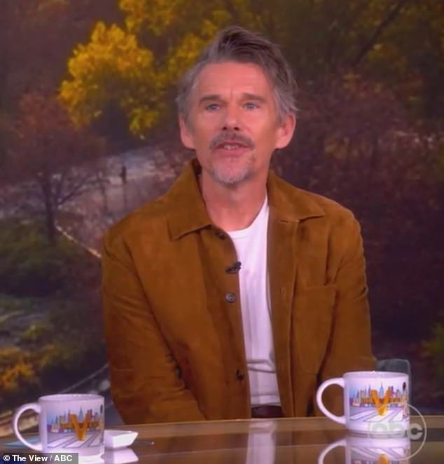 Ethan Hawke voiced his criticism of Donald Trump during an appearance on The View